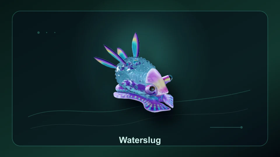 Subnautica 2 Waterslug creature render showing the passive starter fauna.