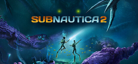 Subnautica 2 underwater scene with divers and alien sea structures